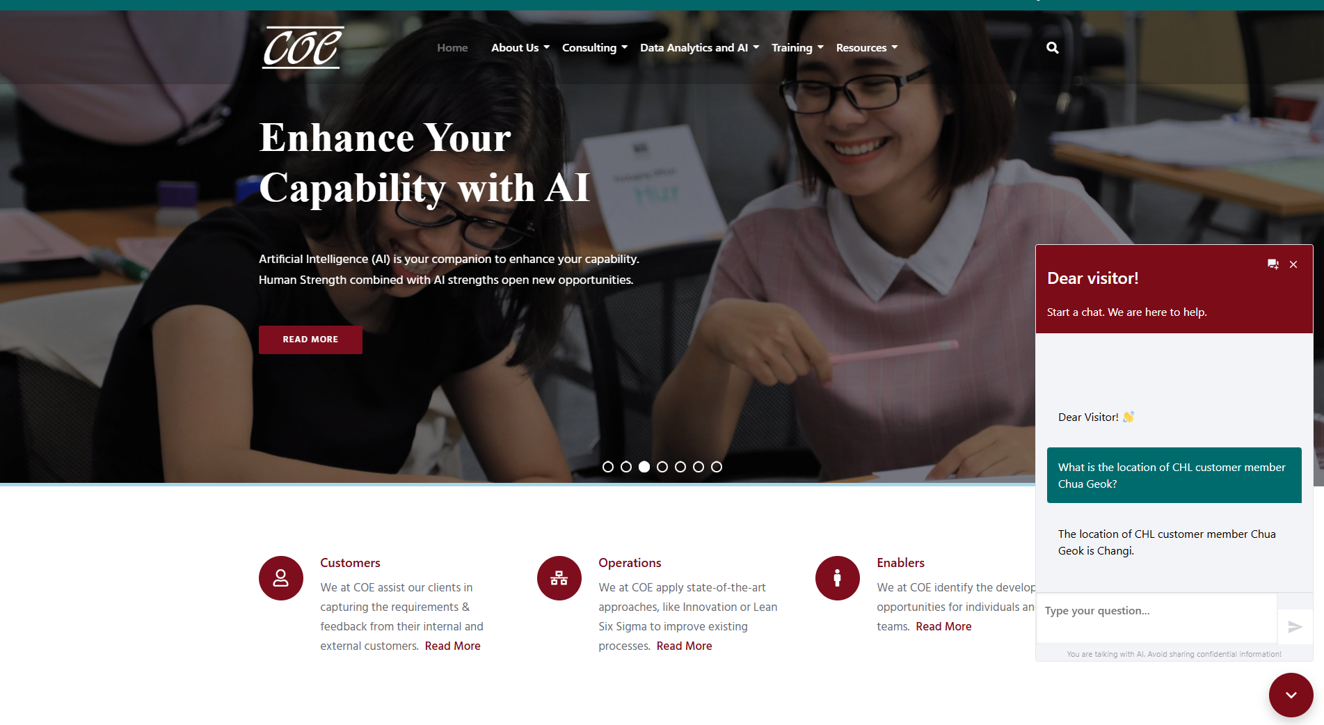 Chatbot powered by Agentic AI